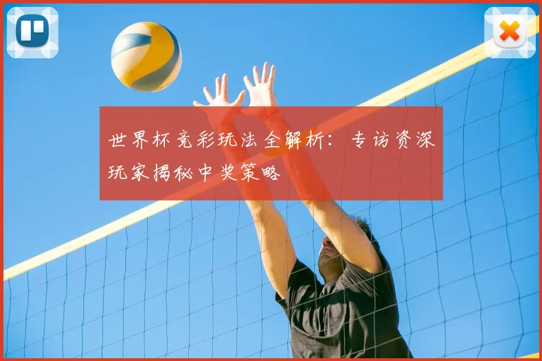 世界杯竞彩玩法全解析：专访资深玩家揭秘中奖策略